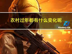 农村过年都有什么变化呢
