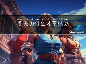 冬天加什么才不结冰
