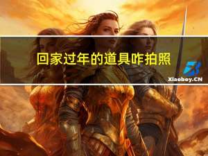 回家过年的道具咋拍照