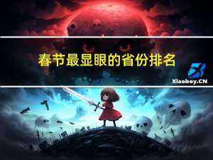 春节最显眼的省份排名