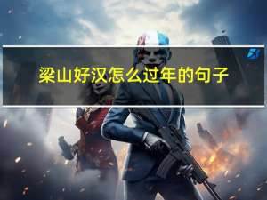 梁山好汉怎么过年的句子