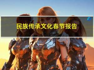 民族传承文化春节报告