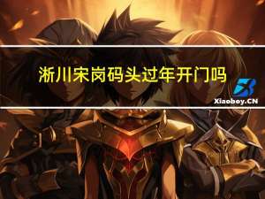 淅川宋岗码头过年开门吗