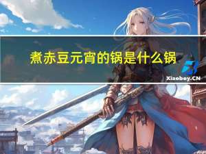 煮赤豆元宵的锅是什么锅