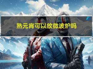 熟元宵可以放微波炉吗