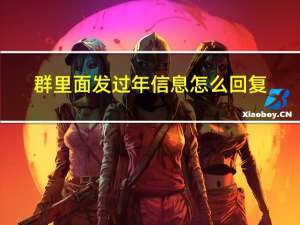 群里面发过年信息怎么回复