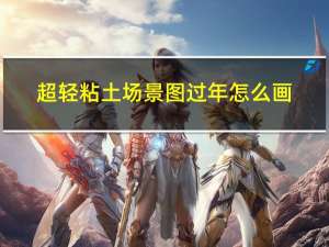 超轻粘土场景图过年怎么画