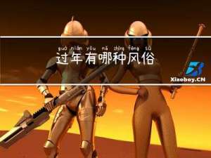 过年有哪种风俗
