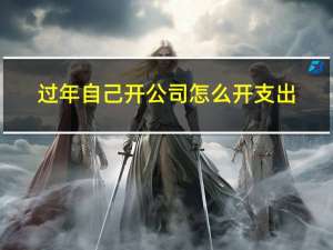 过年自己开公司怎么开支出