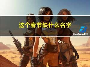这个春节缺什么名字