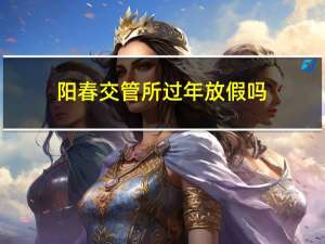阳春交管所过年放假吗