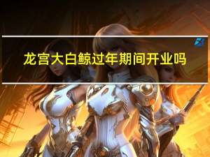 龙宫大白鲸过年期间开业吗