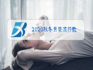 2020秋冬男装流行款式
