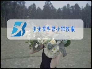 宝宝买冬装小班教案