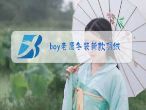 boy老鹰冬装新款羽绒服