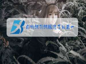 白鸭绒羽绒服洗了以后一坨一坨的怎么办