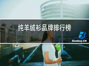纯羊绒衫品牌排行榜
