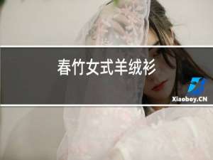 春竹女式羊绒衫