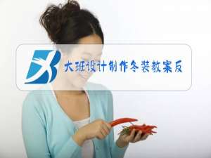 大班设计制作冬装教案反思