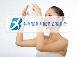 冬季驼色系服装文案句子