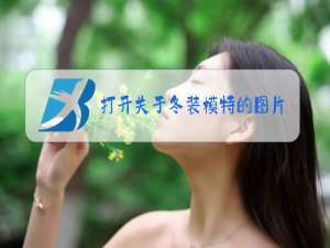 打开关于冬装模特的图片