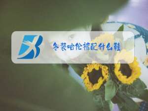 冬装哈伦裤配什么鞋