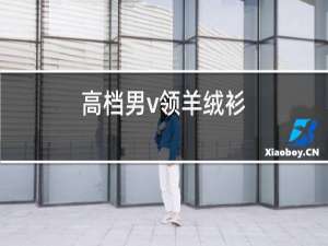 高档男v领羊绒衫