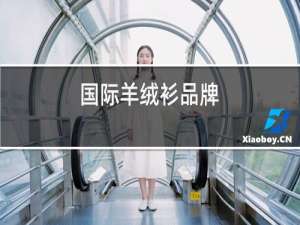 国际羊绒衫品牌