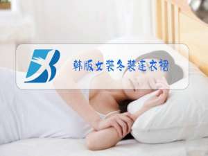 韩版女装冬装连衣裙
