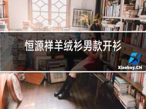 恒源祥羊绒衫男款开衫