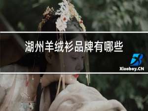 湖州羊绒衫品牌有哪些