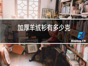 加厚羊绒衫有多少克