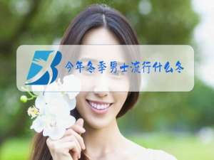 今年冬季男士流行什么冬装