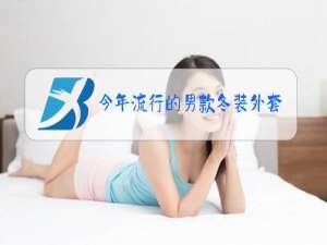 今年流行的男款冬装外套