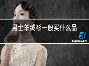 男士羊绒衫一般买什么品牌