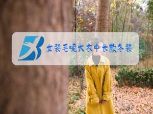 女装毛呢大衣中长款冬装裁剪