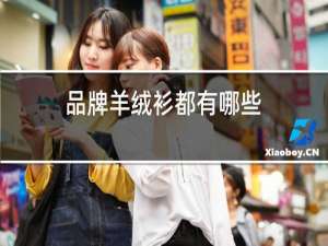 品牌羊绒衫都有哪些