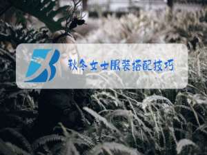 秋冬女士服装搭配技巧
