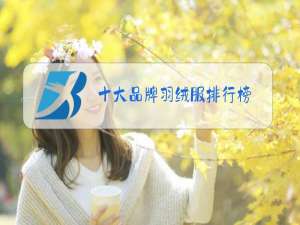 十大品牌羽绒服排行榜