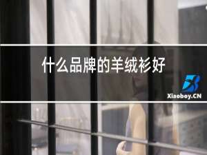 什么品牌的羊绒衫好