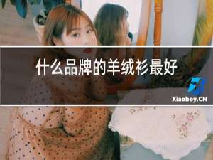 什么品牌的羊绒衫最好