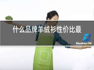 什么品牌羊绒衫性价比最高