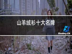 山羊绒衫十大名牌