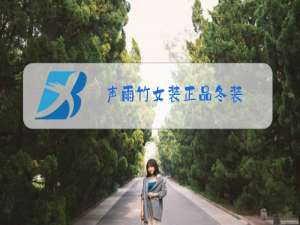 声雨竹女装正品冬装