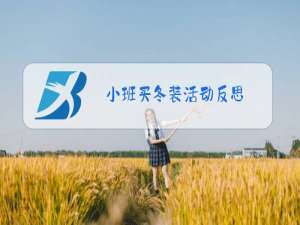 小班买冬装活动反思
