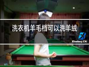 洗衣机羊毛档可以洗羊绒衫吗