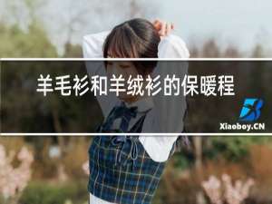 羊毛衫和羊绒衫的保暖程度一样吗