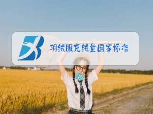 羽绒服充绒量国家标准