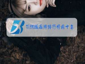 羽绒服品牌排行榜前十名有哪些