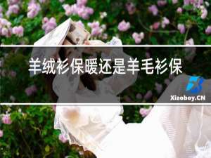 羊绒衫保暖还是羊毛衫保暖